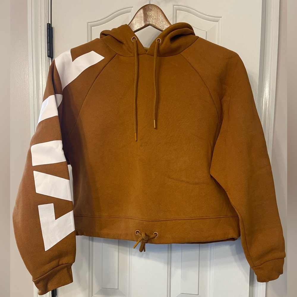 Zyia cropped logo hoodie